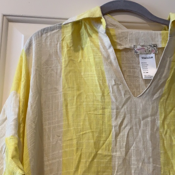 ✨SOLD✨ NWOT Free People Beach Stripe Poncho - Picture 3 of 4